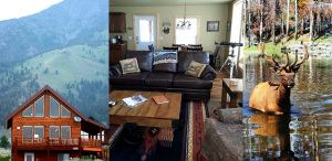 moose lake cabin, montana cabins, west yellowstone